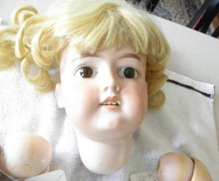  German Bisque Head Doll w Composition Body Am 390 