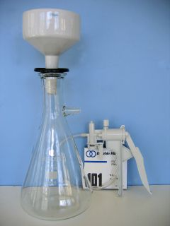 2000 ml Filtration Flask Buchner Funnel Vacuum Pump