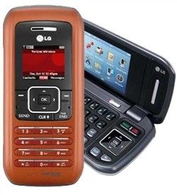 LG enV VX9900 9900 Verizon  Cell Phone Broken Phone Orange Color