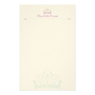 Little Princess Personalised Note paper Customized Stationery