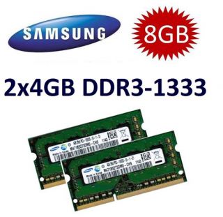 2x 4GB 8GB DDR3 RAM 1333 Mhz + Apple MacBook Pro 2011 +
