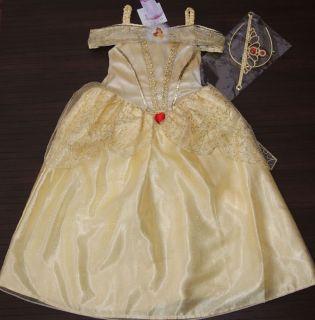 Golden Belle* Prinzessin Kleid Kinder Kostüm Gr.116 128 Karneval