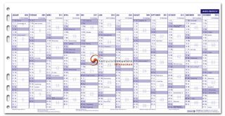 Brunnen Jahresplan 2013 + 2014 Business A5 Leporello Kalendarium