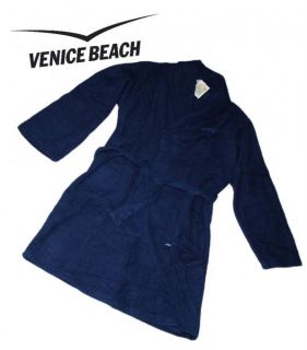 Venice Beach Bademantel Sauna Geschenk Marine Blau XL NEU