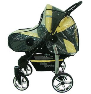 Baby Pram   3in1   Pushchair   swivel wheels + car seat   FRESH