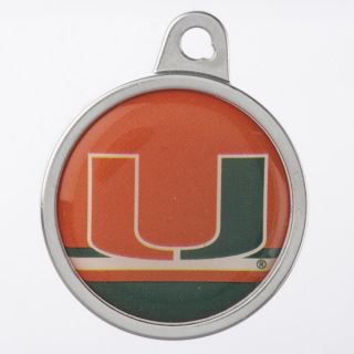 TagWorks Miami Hurricanes Personalized Pet ID Tag   Dog   Boutique
