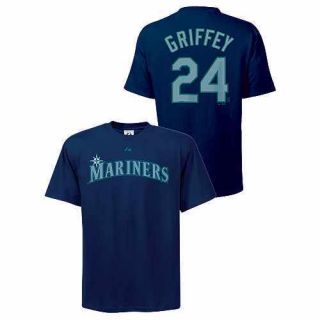 MLB Baseball Name&Number T Shirt SEATTLE MARINERS Griffey Jr. #24 in L