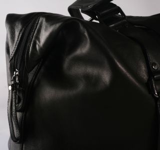 BACCINI XL Weekender Leder Reisetasche schwarz Sporttasche
