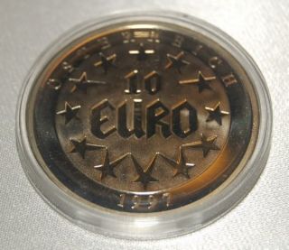 GEDENKPRÄGUNG EUROPA 10 EURO MÜNZE ÖSTERREICH 1997