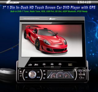 ES842EU 7 1 Din In Dash HD Touch Screen Car DVD Player GPS Sat Nav