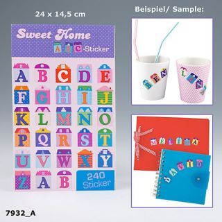 Sweet Home ABC Sticker Stickerblock 240 Sticker bunt
