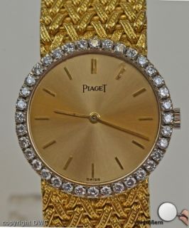 Dau Damenuhr Piaget Uhr Uhren Luxusuhr 18 Kt 750 Gold Handaufzug Marke