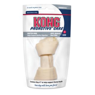 KONG Prebiotics Knotted Rawhide   5 in.