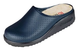 NEU BERKEMANN Leder Arbeitsschuhe Clogs Schuhe Blau