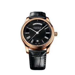LOUIS ERARD Herren Uhr Leder Armbanduhr schwarz Heritage 67258PR22 NEU