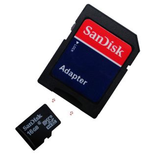 16GB Speicherkarte für Samsung Galaxy W (I8150) (micro SD, SD Adapter