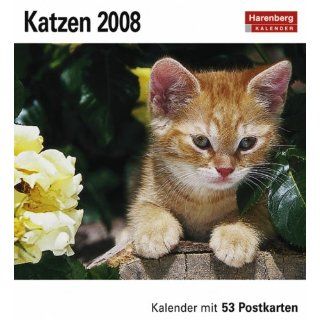 Harenberg Postkarten Kalender Katzen 2008 Bücher