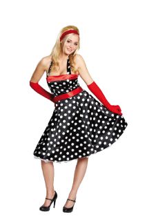  Kostuem 50er Jahre Kleid als Rockabilly verkleiden Fasching Gr 34
