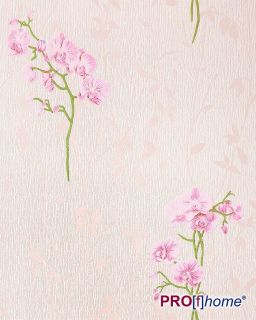 EDEM 122 34 Design Floral Blumen Tapete Orchideen hell rosa pink grün