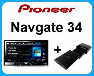 PIONEER Navgate 34 2 DIN Navigation USB DVD AVH 3400DVD + AVIC F220
