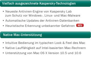 Kaspersky Anti Virus 2011 for Mac  Software