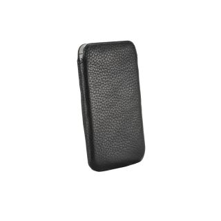 KD Essentials Iphone 4 / 4S Echt Ledertasche Schwarz Slimdesign Hülle