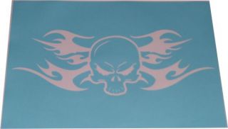 Airbrush Schablone Skull Tribal adhesive stencil Set 36