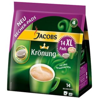 Jacobs Krönung Kaffeepads, 14 XL Becher Pads