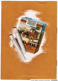 Old Joe Cigarettes 2. Folge Werbe Comic Wild West um 1950