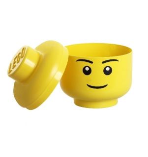 LEGO Spielzeugkiste Box Aufbewahrungsbox Legostein Kinder Kopf Boy