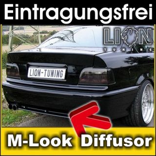 Diffusor Heckdiffusor Heckspoiler 3er BMW E36 Coupe Cabrio Limo M3