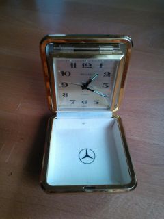 DELUXE 2 Jewels Alarm Clock Uhr Wecker mit with MERCEDES Logo Made in