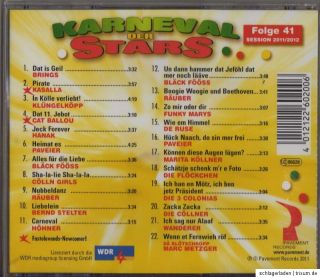 KARNEVAL DER STARS FOLGE 41 CD NEU & OVP MIT BLÄCK FÖÖSS, BRINGS