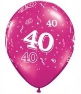 25 Luftballons 40. Geburtstag 100cm Party Ballons