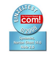 Im Einzeltest der com erreicht Norton Ghost 14 die Note 2,0