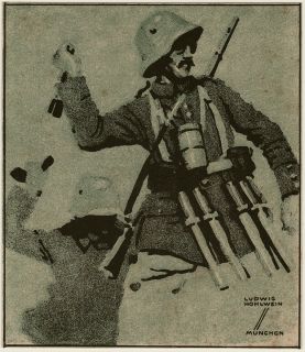 Orig. Lithographie von Ludwig Hohlwein, 1. Weltkrieg.