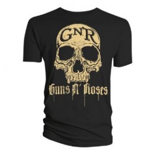 Guns N Roses Discharge Skull Black Mens T Shirt X Large: 