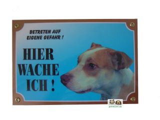 Warnschild  HIER WACHE ICH   Pitbull Terrier