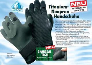Behr Titanium Neoprene Handschuhe Angelhandschuhe Anglerhandschuhe