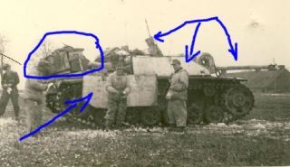 STUG Sturmgeschuetz Panzer Langrohr mit Seitenschuerze Endkampf Maerz