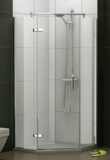 Dusche Duschkabine Fünfeck Fünfeckdusche 100 x 100 x 200 cm