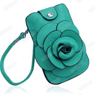 Nette Damen Camellia Neu Handtasche Schlüssel Tasche Blumetasche