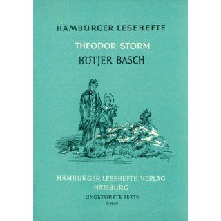 Hamburger Lesehefte, Nr.21, Bötjer Basch Theodor Storm