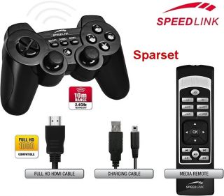 SPEEDLINK PS3 Playstaion 3 Gamepad Controller + GRATIS Fernbedienung