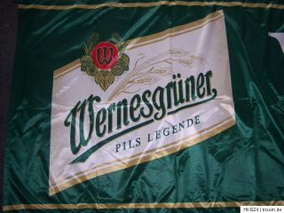 Wernesgrüner Stoffplane 480 x 80 cm Werbebanner Werbung Bier Banner