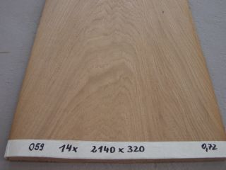 14 Blatt Eiche Furnier 9,58 qm , 2140 x 320mm Funier Holz Platten 059
