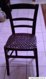 alter Stuhl mit Geflecht Flechtstuhl Küchenstuhl 50 iger Jahre, gute