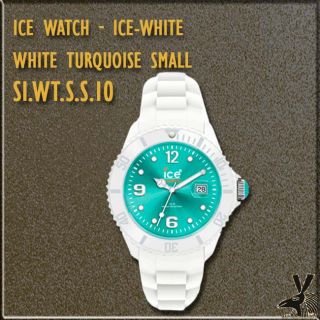 SI.WT.S.S.10 Ice Watch   Ice White / White Turquoise Small