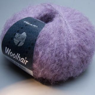 Lana Grossa Woolhair 009 mauve 50g Wolle