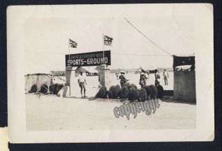 Foto Gefangene POW Prisoner Camp England Afrika Base Laundry